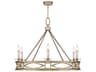 Fine Art Handcrafted Lighting Cienfuegos 6-Light Gold Leaf Candelabra Chandelier