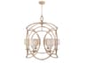 Fine Art Handcrafted Lighting Cienfuegos 6-Light Gold Leaf Candelabra Drum Chandelier