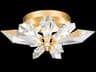 Fine Art Handcrafted Lighting Foret 4-Light Gold Crystal Flush Mount