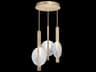 Fine Art Handcrafted Lighting Selene 6-Light Soft Gold Glass LED Round Pendant