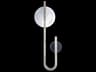Fine Art Handcrafted Lighting Selene 2-Light Silver Glass LED Wall Sconce