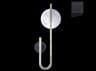 Fine Art Handcrafted Lighting Selene 2-Light Black Glass LED Wall Sconce