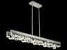Fine Art Handcrafted Lighting Strata 6-Light Linear Island Pendant