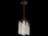 Fine Art Handcrafted Lighting Terra 2-Light Bronze Geometric Mini Pendant