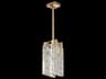 Fine Art Handcrafted Lighting Terra 2-Light Gold Geometric Mini Pendant