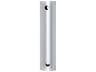 Fanimation Downrods 12-inch Stainless Steel Ceiling Fan Downrod - Silver