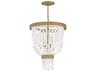 Fredrick Ramond Dune 4-Light Burnished Gold Glass LED Pendant