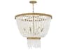 Fredrick Ramond Dune 8-Light Burnished Gold Glass LED Pendant