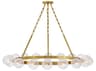 Fredrick Ramond Coco 18-Light Lacquered Brass Globe Chandelier