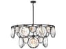 Fredrick Ramond Nala 15-Light Black Crystal LED Pendant