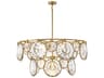 Fredrick Ramond Nala 15-Light Heritage Brass Crystal LED Pendant