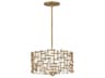 Fredrick Ramond Farrah 4-Light Burnished Gold Drum Pendant