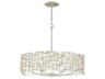 Fredrick Ramond Farrah 6-Light Silver Leaf Drum Pendant