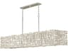 Fredrick Ramond Farrah 10-Light Silver Leaf Island Pendant