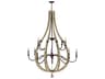 Fredrick Ramond Middlefield 12-Light Iron Rust Weathered Ash Black Candelabra Chandelier