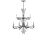 Fredrick Ramond Vida 12-Light Glacial Silver Crystal Candelabra Chandelier
