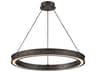 Fredrick Ramond Althea Satin Black Round Pendant