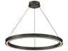 Fredrick Ramond Althea Satin Black Round Pendant