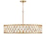 Fredrick Ramond Estie 8-Light Piastra Gold Candelabra Chandelier