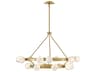 Fredrick Ramond Selene 18-Light Lacquered Brass Globe Chandelier