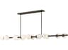 Fredrick Ramond Selene 14-Light Black Oxide Linear Island Pendant