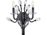 Fredrick Ramond Eve 2-Light Brushed Graphite Black Wall Sconce