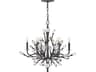 Fredrick Ramond Eve 6-Light Brushed Graphite Black Chandelier