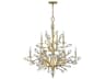 Fredrick Ramond Eve 9-Light Champagne Gold Crystal Candelabra Chandelier