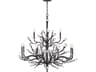 Fredrick Ramond Eve 12-Light Brushed Graphite Black Chandelier