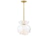 Fredrick Ramond Fantine 6-Light Unlacquered Brass Pendant