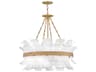 Fredrick Ramond Fleur 6-Light Burnished Gold Chandelier
