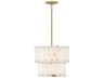 Fredrick Ramond Simone 4-Light Burnished Gold Tiered Pendant