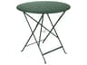 Fermob Bistro Steel Round Umbrella Hole Dining Table