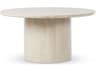 Four Hands Outdoor Rockwell Oakland Cream Marble 60" Round Dining Table