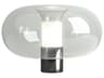 Fontana Arte Fontanella Black Glass Table Lamp