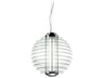 Fontana Arte 2-Light Transparent Chrome Glass Globe Pendant