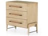 Four Hands Filmore Rosedale 3-Drawers Brown Oak Wood Nightstand