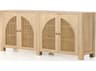Four Hands Leighton Tilda 78" Mango Wood Natural Satin Brass Circle Cane Sideboard