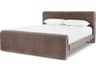 Four Hands Norwood Surrey Fossil Burma Shiitake Brown Upholstered Queen Panel Bed