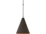 Four Hands Hutton 1-Light Matte Black Plaster Antiqued Iron Pendant