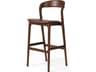 Four Hands Allston Amare Sonoma Coco Leather Ash Wood Bar Stool