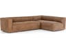 Four Hands Carnegie Nolita 2 - Piece Brown Leather Sectional Sofa