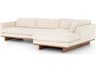 Four Hands Kensington Everly 2 - Piece Cream Upholstered Sectional Sofa with RAF Chaise
