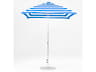 Frankford Monterey Fiberglass Market 7.5 Foot Square Crank Outdoor Patio Umbrella - Special Order Striped Fabric
