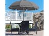 Frankford Quick Ship Catalina Fiberglass 7.5 Foot Octagon Manual Lift Outdoor Patio Umbrella