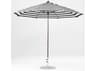 Frankford Monterey Market Fiberglass 11 Foot Octagon Crank Non Tilt Outdoor Umbrella - Special Order Striped Fabric