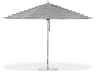 Frankford G-Series Monterey Market Aluminum Silver Anodized 13 Foot Octagon Double Pulley Lift Outdoor Umbrella