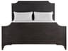 Gabby Alexandra Cerused Forest Black Mindi Wood King Panel Bed