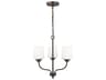 Generation Lighting Windom 3-Light Bronze Glass Chandelier