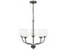 Generation Lighting Windom 5-Light Bronze Glass Chandelier
